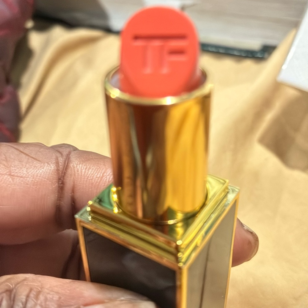 Tom Ford Gold and Coral Lipstick